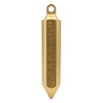 Brass Plumb Bob with mm/inch division (Type L2) for Tank Dipping Tapes. Plumb L=121 mm